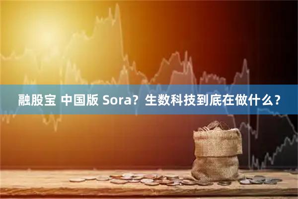 融股宝 中国版 Sora？生数科技到底在做什么？